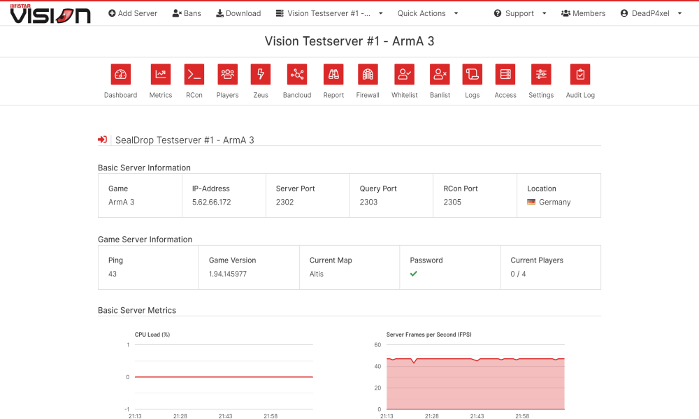 Server Dashboard